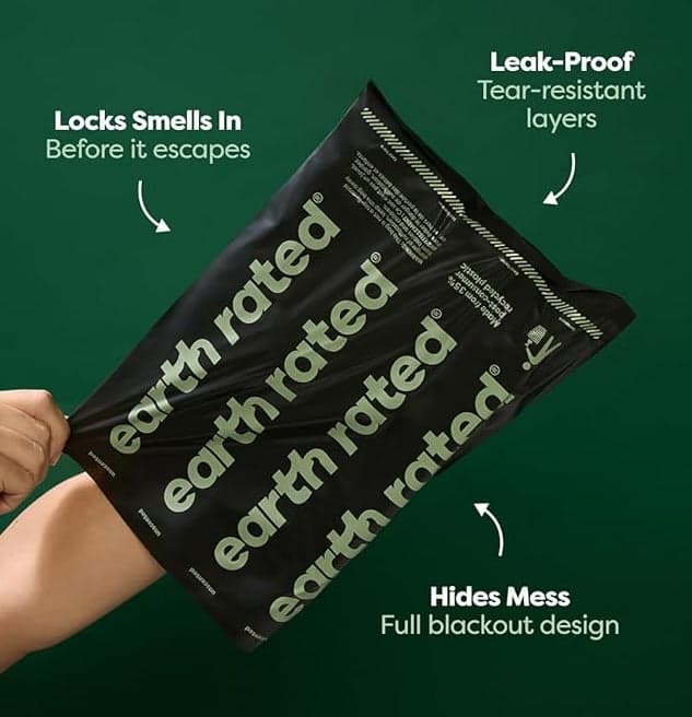 Earth Rated Dog Poop Bags Refill Rolls, Lavender Scented, 270 Count