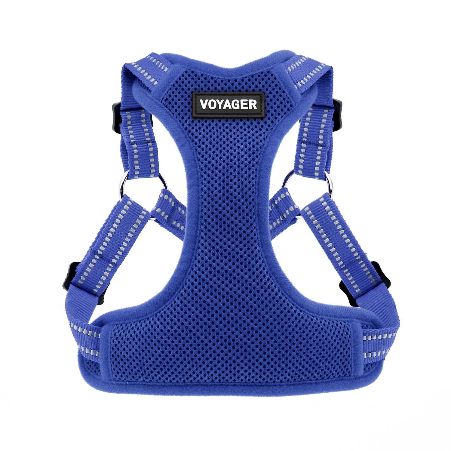 Best Pet Supplies Voyager Fully Adjustable Step-in Mesh Dog Harness, Royal Blue, Medium